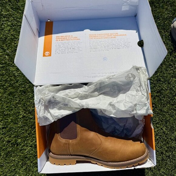 Timberland Men's Larchmont Mid Chelsea Boots, Wheat, Size 12, Including Box - Picture 7 of 10